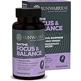 Ashwagandha, Rhodiola, Reishi & 5-HTP for Stress-Free Focus Active Focus & Balance Capsules Caffeine-Free Nootropic for Calm Energy & Mental Clarity, Mood & Immune Support 60 Vegan Capsules