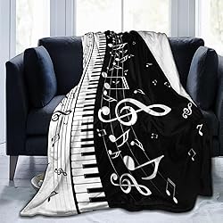 Jbofyee Music Notes Musical Throw Blankets All