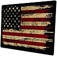 Personalized American Retro Flag Mouse Pad, Rectangular Gaming Mouse Pad, Natural Anti-Slip Rubber Laptop Mouse Pad