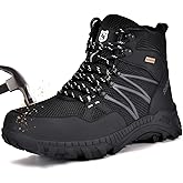 SUADEX Steel Toe Boots for Men Work Safety Indestructible Boots for Women Construction Shoes Composite Toe