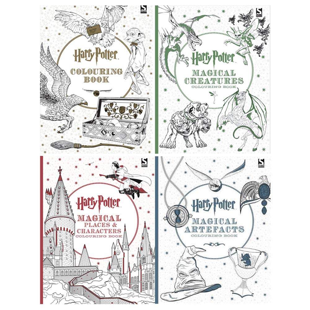 Download Harry Potter Colouring Book 1 4 Books Collection Set Harry Potter Colouring Book Magical Creatures Magical Places And Characters Magical Artefacts Amazon Co Uk Warner Brothers 9789123776313 Books