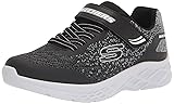 Skechers Microspec Ii Sneaker, Black/Grey, 3 US