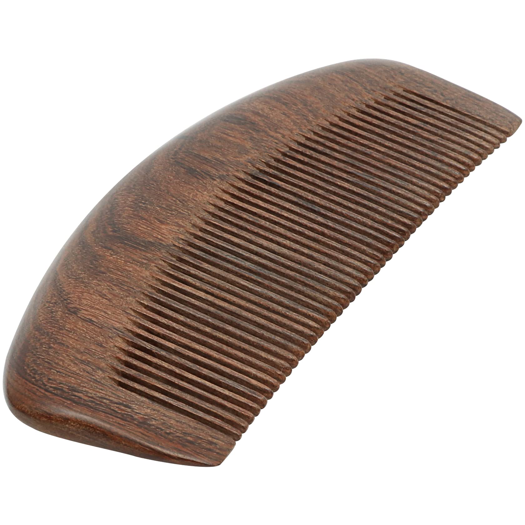 Natural Sandalwood Hair Combs, Fine Tooth Wooden Comb, Anti-Static Sandalwood Scent Natural Hair Detangler Wooden Comb for Detangling and Styling Wet or Dry Curly, Thick, Wavy, or Straight Hair
