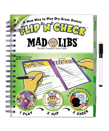 Elenco Flip N Check Mad Libs Activity Book