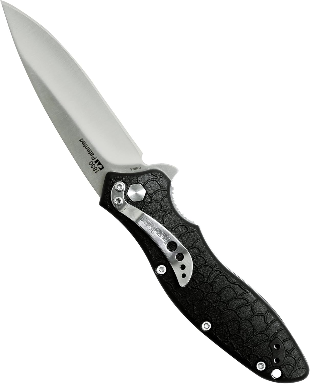 Kershaw Oso Sweet (1830) Folding Pocketknife with Satin-Finished 3.1-Inch 8Cr13MoV Stainless Steel Blade, Glass-Filled Nylon Handle, SpeedSafe Assisted Open, Liner Lock, Reversible Pocketclip; 3.2 OZ. , Black: Sports & Outdoors