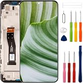 SWARK LCD Display Compatible with Nokia C110 N156DL-6.3"（Black with Frame） Touch Screen Digitizer Assembly Replacement + Tools