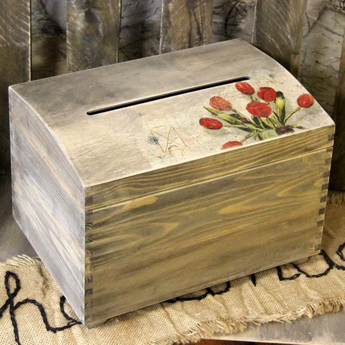 Vintage Große Holztruhe 35x25x25cm Truhe Holzkiste Deko ...