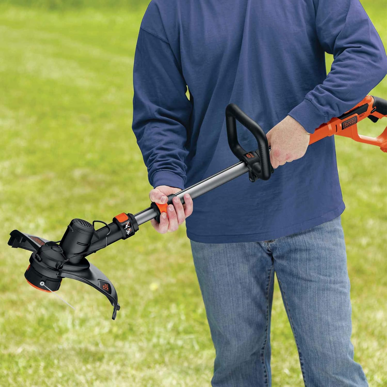 black and decker glc3630l 36v cordless telescopic grass trimmer 300mm