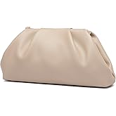 YUWITA Soft PU Leather Clutch Purses for Women Formal Elegant Luxurious Evening Bag