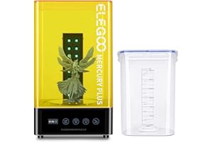 ELEGOO 2.0 Mercury Plus 2 in 1 Washing and Curing Machine, for Mars 3 Mars 3 Pro Photon Mono LCD/DLP/SLA Resin 3D Printed Mod