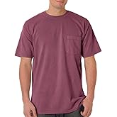 Comfort Colors Chouinard 6030 Adult Heavyweight Pocket Tee Berry PgmDye X-Large