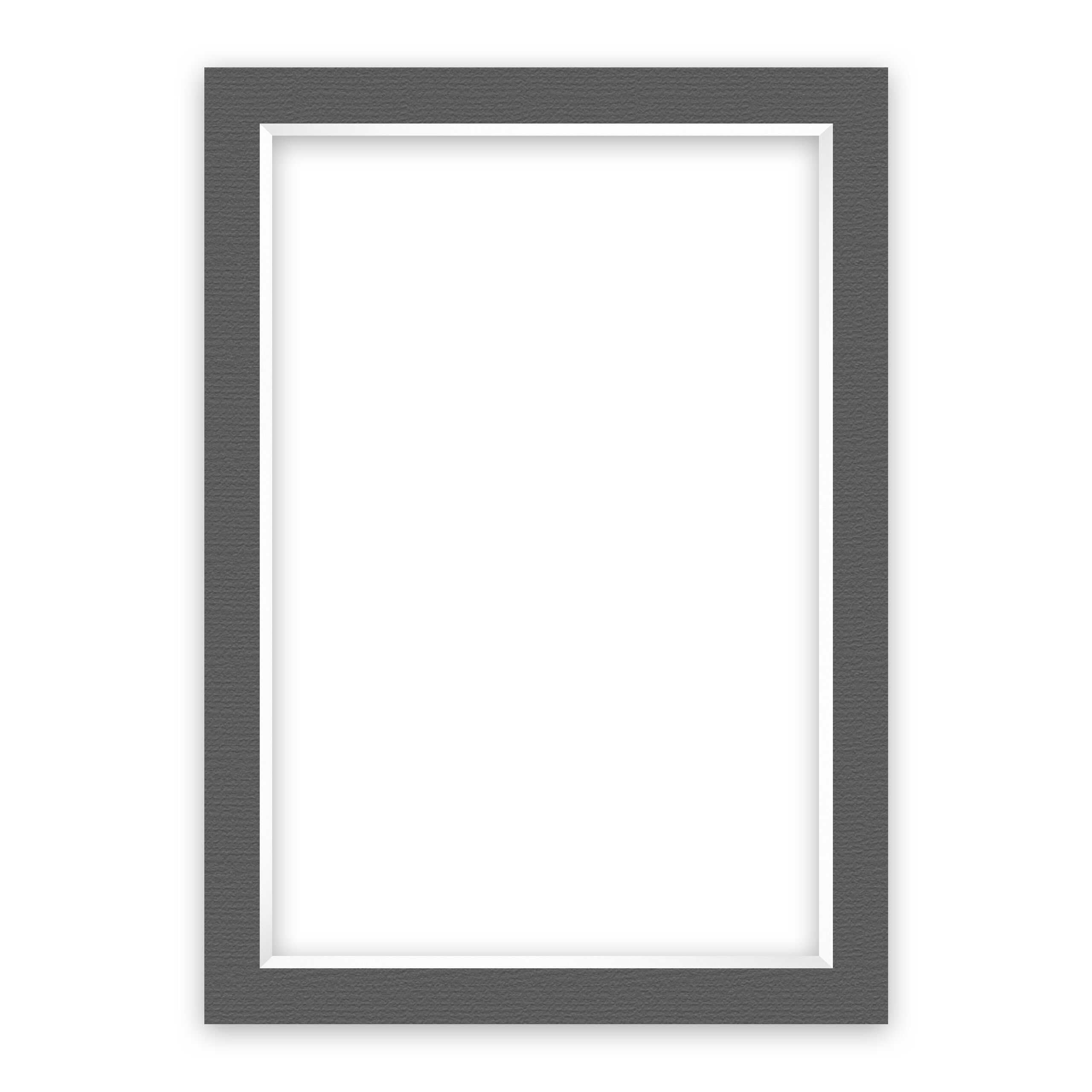 nielsen Conservation Picture Mount - Graphite Grey 50x70cm - Fits 40x60cm Photo - Acid-Free, pH Neutral and Protective, Structured Surface