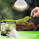 LUCKY HERP 150W Reptile Heat Lamp Basking Spot UVA Light E27 220-230V view 3
