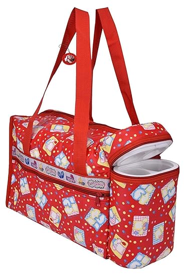 GURU KRIPA BABY PRODUCTS Presents Multipurpose Mother Bag Cum Warmer Dipper Changing Multi Compartment Maternity Handbag Messenger Bag with Warmer Bag with 2 Bottle Holders
