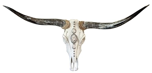 Amazon Com Decorated Cow Skull Druzy Handmade