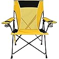 Kijaro Dual Lock Portable Camping Chairs - Versatile Outdoor Folding Sports & Lawn Chair - Locks Position Izamal Yellow
