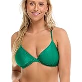 Solo Underwire D, DD, E, F Cup Bikini Top Swimsuit with Adjustable 2-Way Back Detail