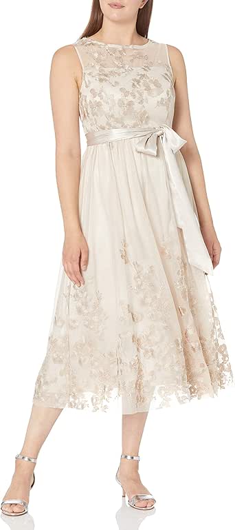 jessica howard illusion ruched waist midi dress