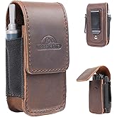 Topstache Leather Multitool Sheath - Belt Clip Multitool Holster for Leatherman - Leather Tool Pouch - Multi Tool Case Sheath for Belt - Magnetic Closure Pocket EDC Organizer, M,DarkBrown