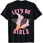 Western Let's Go Girls Bridal Bachelorette Party Matching T-Shirt Small