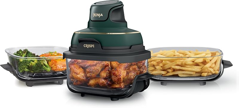 CRISPi tragbare Heißluftfritteuse, 3,8 l & 1,4 l, Grün — Foto 1 von 8