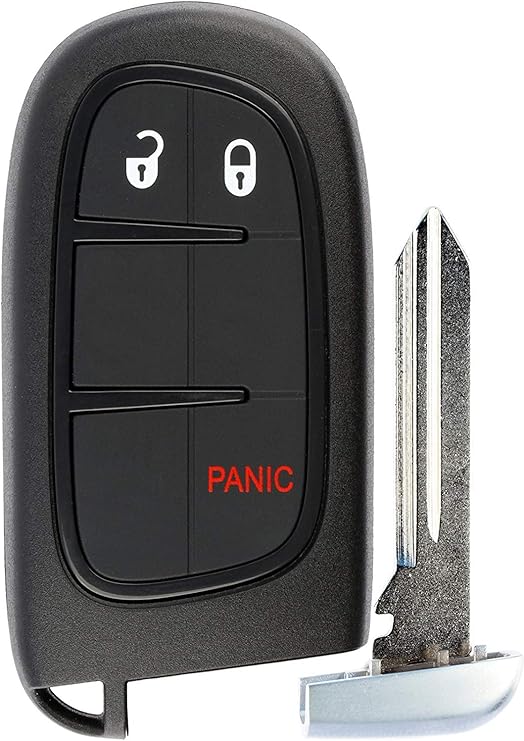 KeylessOption Keyless Entry Remote Start Smart Car Key Fob for Jeep