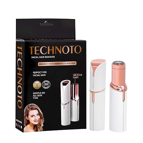 Technoto Painless Hair Trimmer Epilator Wax Finishing Touch Facial