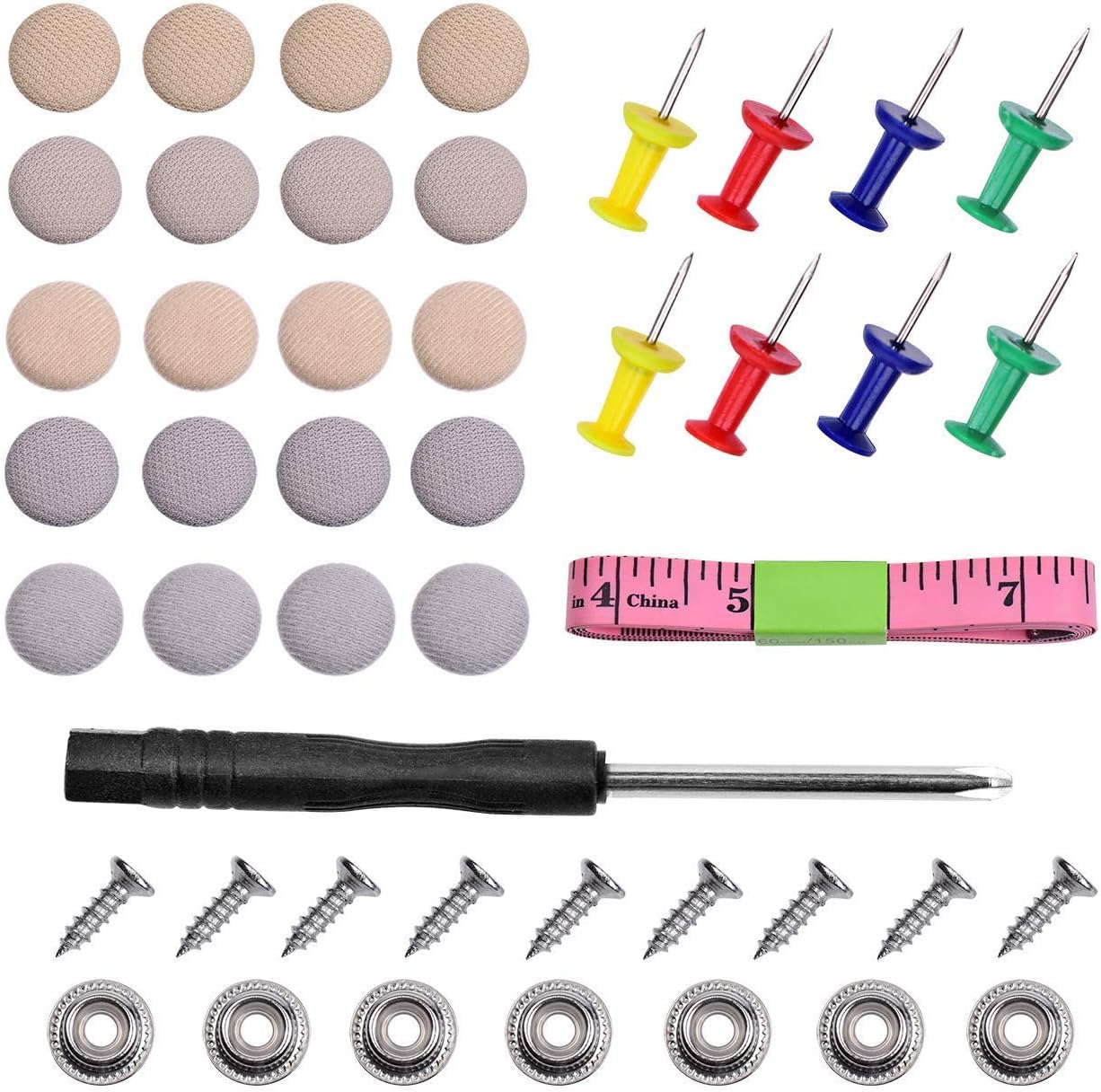 Automotive Headliner Repair Kit, 80pcs Universal Car Roof