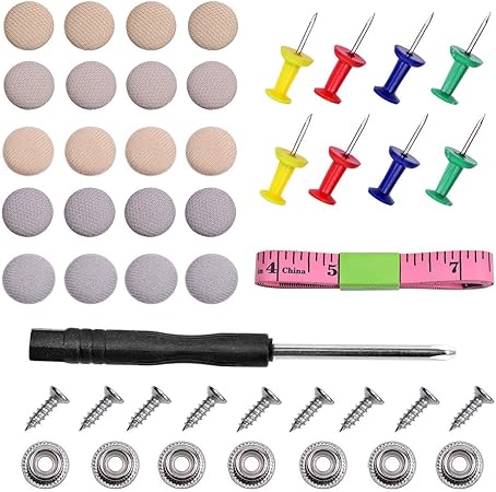 Amazon 自動車用ヘッドライナー修理キット 80個 ユニバーサル車ルーフスナップリベットリテーナーデザイン 車の天井用 取り付けツール付き 外装 エアロパーツ 車 バイク