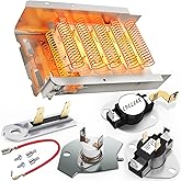 [UPGRADED] 279838 Dryer Heating Element for Whirlpool Kenmore Maytag Amana Roper, Dryer Heating Element Parts Include Dryer Thermostat Thermal Fuse, Replaces 2406026 3403585 w10724237
