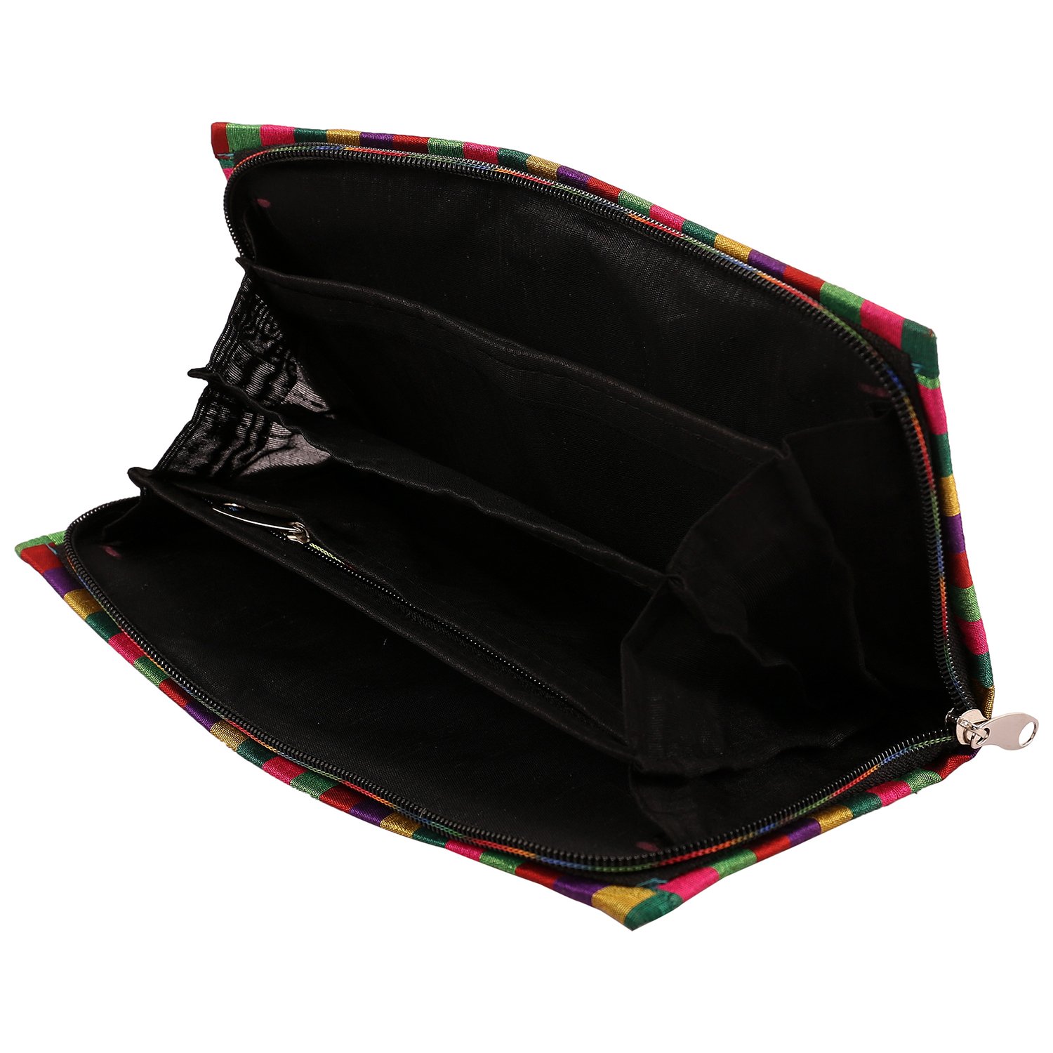 craft trade handmade designer rajasthani worked clutch bag for women cream