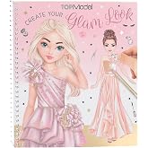 Depesche 13583 TOPModel Create Your Glam Look Colouring Book Set with 36 Pages for Designing Outfits, Includes 6 Sticker Sheets
