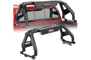 tokmowin Universal Truck Bed Roll Bar, Adjustable Sport Bar Chase Rack Compatible with Dodge Ram 1500/2500/3500,Ford F-150/F-250/F-350, Tacoma,Tundra,Colorado,Silverado,Sierra,Frontier, Ranger,Titan
