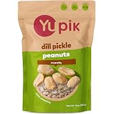 Yupik Dill Pickle Peanuts, 10 Oz, Crunchy Savory Snack, Made with Natural Ingredients, Seasoned Peanuts with Dill Pickle, Perfect for Party &amp; Game Night, Protein Snacks, Source of Fiber