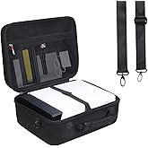 FBLFOBELI Hard Storage Case Compatible with Liene PixCut S1 Color Sticker Printer & Die Cutting Machine, EVA Hard Carrying Case with Shoulder (Black, Case Only)