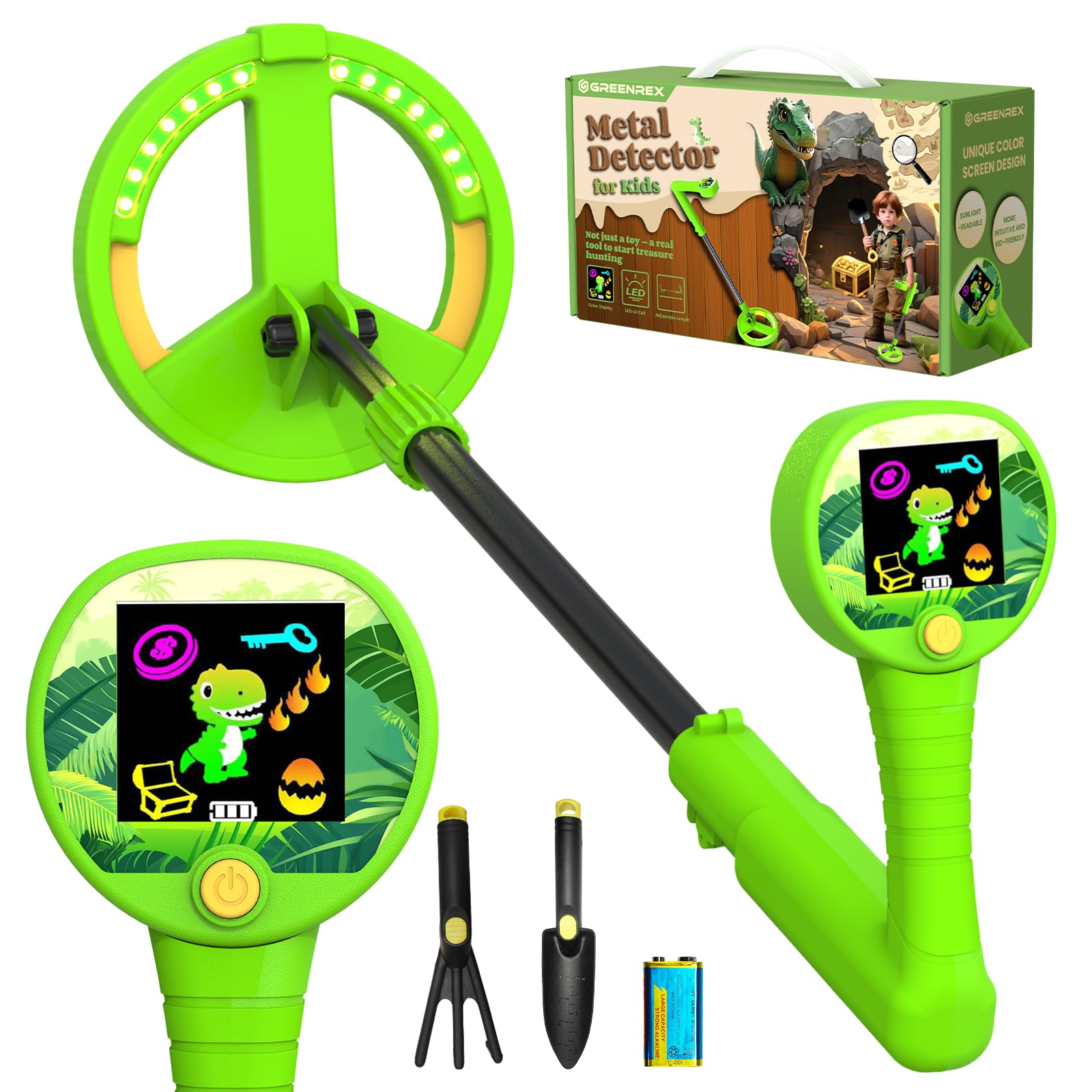 Metal Detector for Kids, Intuitive Color LCD Display, 6.7