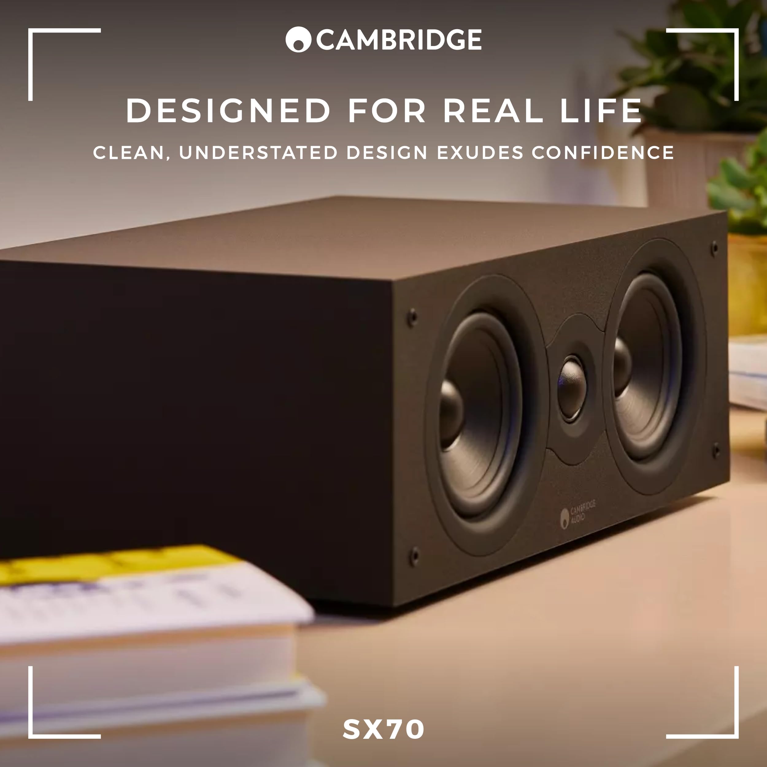 Cambridge Audio SX Series SX70 Centre Speaker (Matte Black)