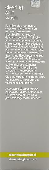 dermalogica face wash ingredients