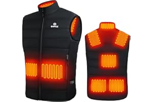 DOACE Heated Vest for Men, Smart Electric Heating Vest Rechargeable, Battery Not Included