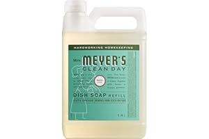 Mrs. Meyer's Clean Day Liquid Dish Soap Refill, Basil Scent, 1.4L Bottle