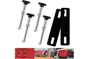 Mi hogar Traction Board mounting kit, Easy-to-Install Recovery Board Mount, Safety Traction Board Mount, Universal Recovery Board Mounting Kit Fit for All 4.72"~6.69"（12~17cm） Hole Spacing