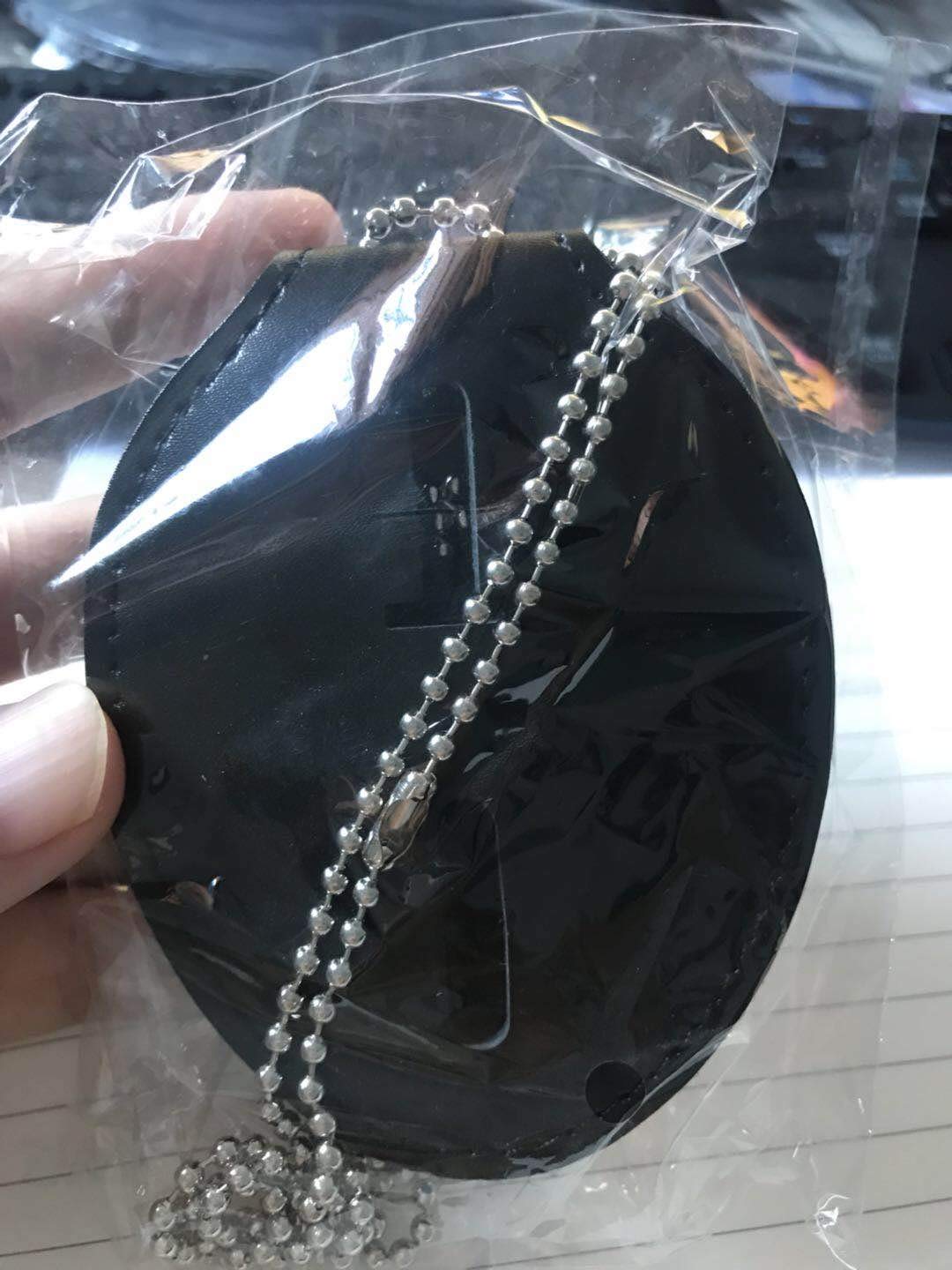 Sheriff Badge Holder, Universal, Made of Cowhide, Metal Belt Clip and