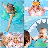 COSORO Newborn Baby Swimming Float Pink Unicorn with Sun Canopy 10-24 Months view 6