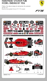 CMJ RC Cars Ferrari F1-75 1:12 Scale RC Car 2.4GHz 8.2kmh Red view 7