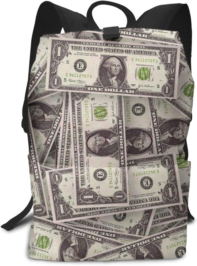 US Dollar Currency Money Unisex Adult Unique Backpack