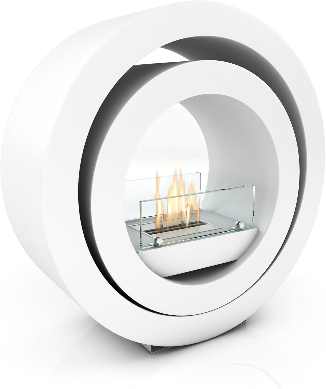Imagin Bio Ethanol Fireplace Globus White Amazon Co Uk Kitchen