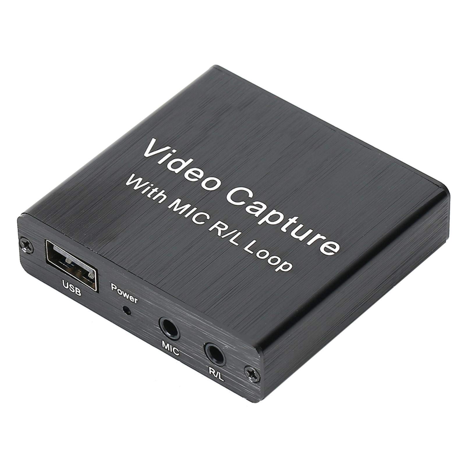 Video Capture Card, 4K HDMI Game Live Microphone Video Capture Card, Rechargeable Video Capture Card Tools for OBS Recording Box