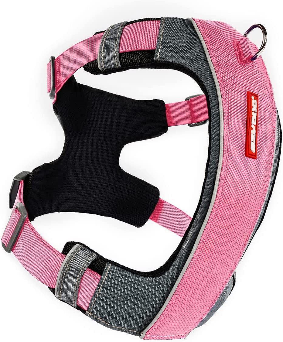 EZYDOG X-Link Harness | Dog Harness, Small, Medium, Large, K9 Dog Harness, Reflective Stitching, No Pull, Breathable Material (Pink, XL)