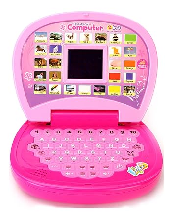 pink toy computer