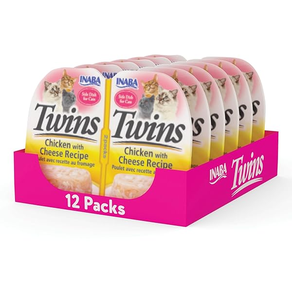 INABA TWINS FOR CATS, SIDE DISH/TOPPER CUPS, 1.23...